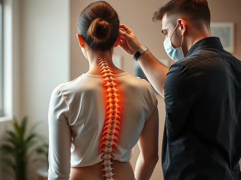 Chiropratico traitant la scoliose a Parigi