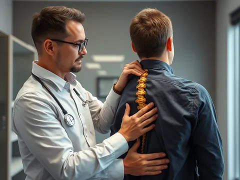 Chiropraktiker traitant le coup du lapin in Paris